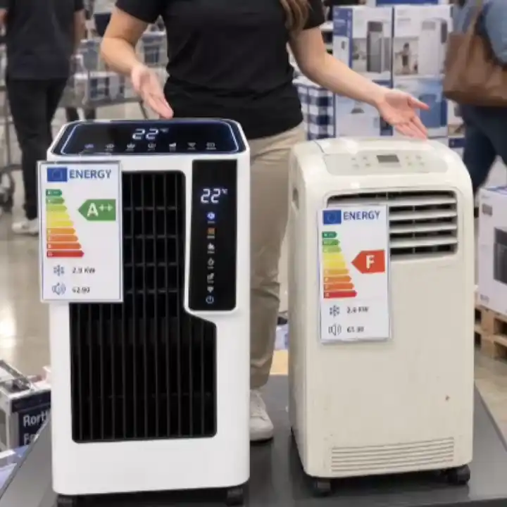 ThermoFlow Pro classe energetica A+++ a confronto con climatizzatore tradizionale classe F